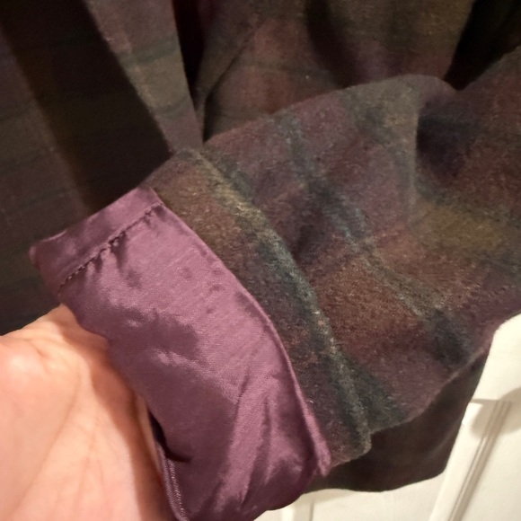 Tribal Plum & Green Jewel Tone Wool Blend Blazer Tailored Suit Jacket Heritage - Picture 8 of 9